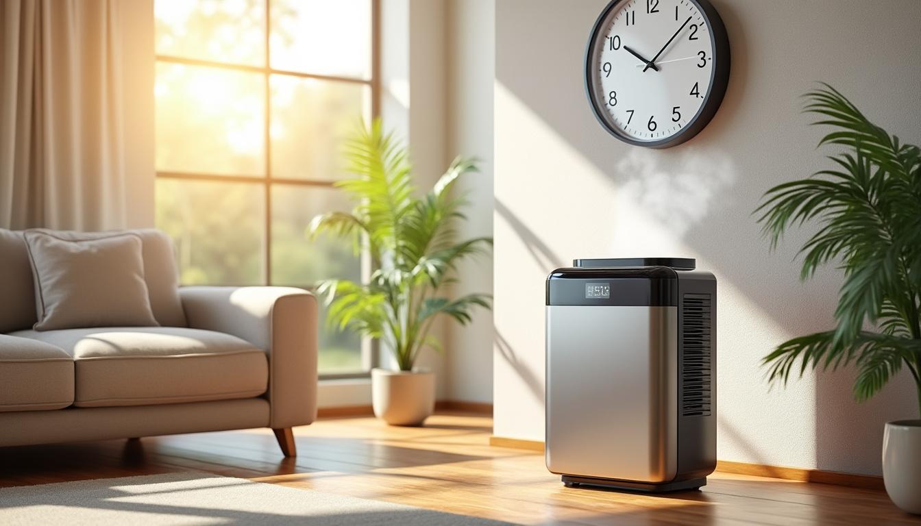 Déshumidificateur : combien de temps par jour pour qu’il soit efficace ?