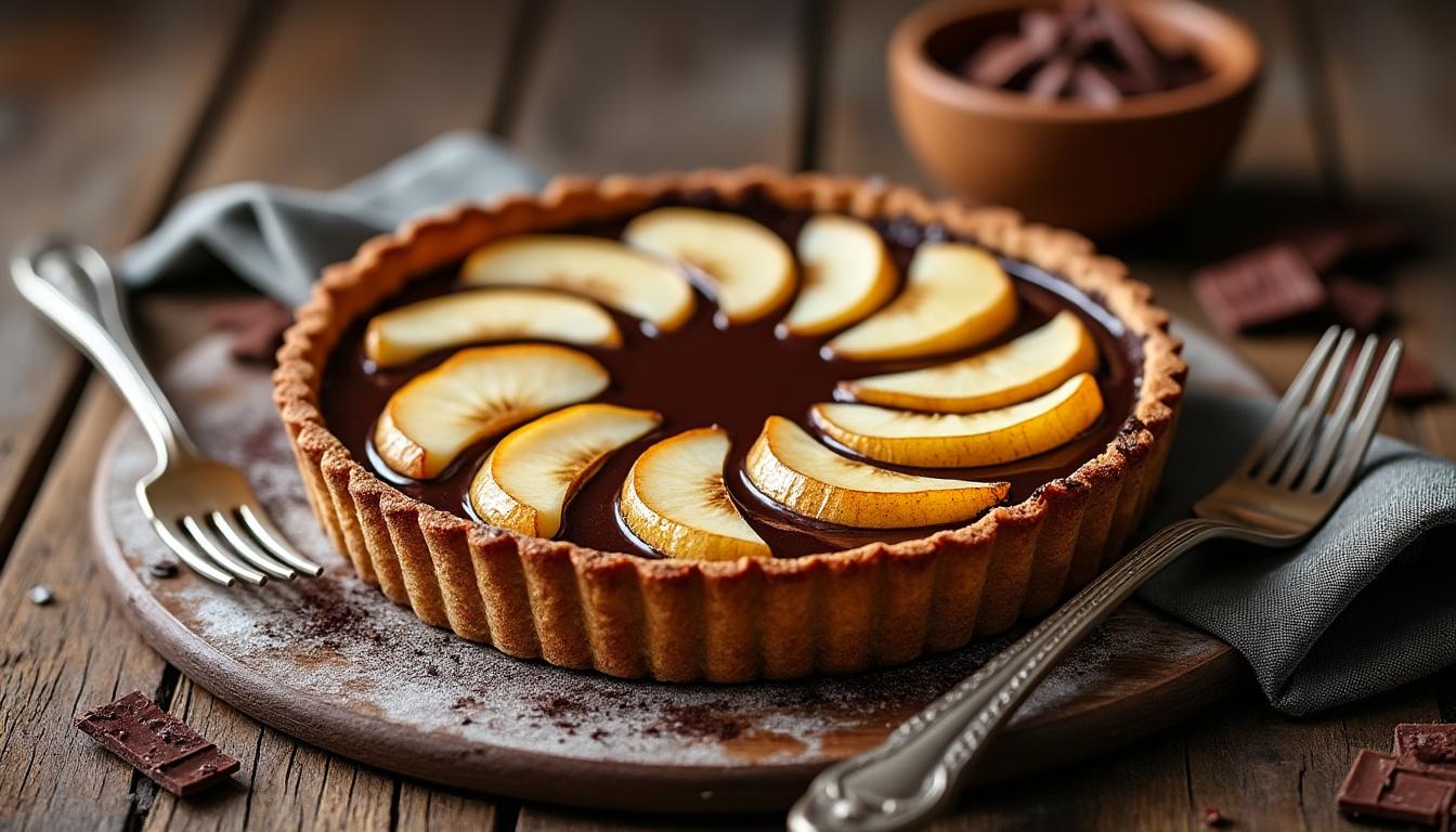 Tarte poire chocolat Cyril Lignac : la recette complète pour un dessert gourmet