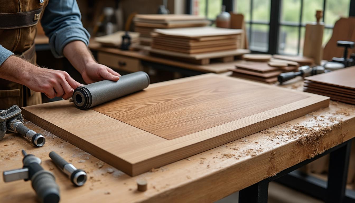 Fibrecouture placage bois : nouveautés techniques et application en menuiserie et ébénisterie